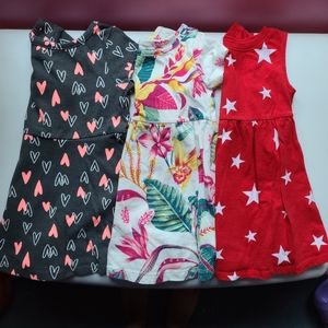 Bundle of 3 baby dresses 18-24 months